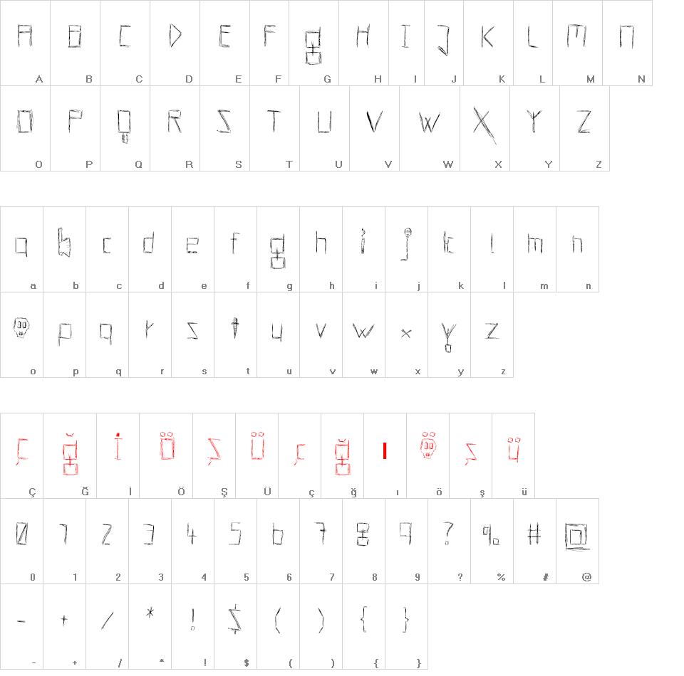 Hells Kittchen Devil God font